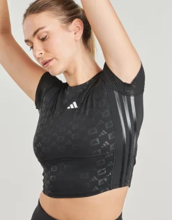 Sale adidas Performance - Hyperglam Training Emboss T-Shirt Noir