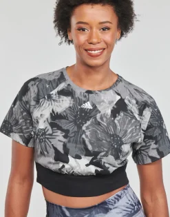 Online adidas Performance - W AOP CRP TEE noir