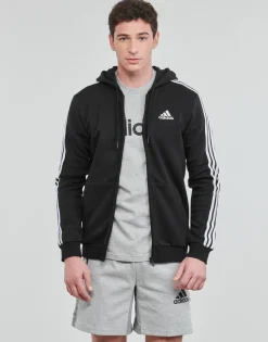 Adidas Sportswear - 3 STRIPES FL FULL ZIP HD Noir