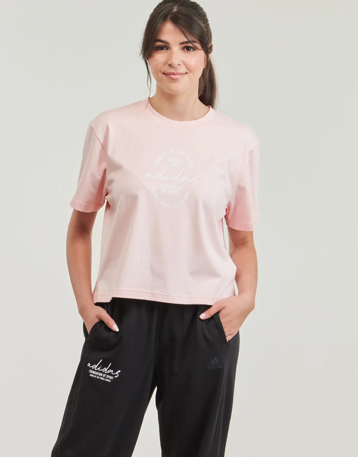 Adidas Sportswear - Brand Love Signature Graphic T-Shirt Rose
