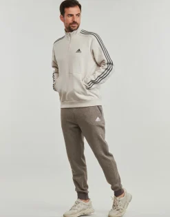Adidas Sportswear - Essentials Fleece 3-Stripes 1/4-Zip Sweatshirt Beige Hot