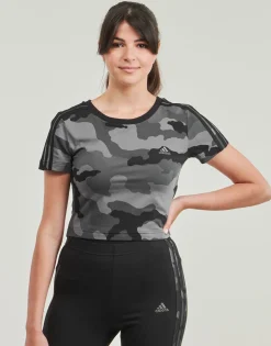 Sale Adidas Sportswear - Essentials 3-Stripes Camo Print Baby T-Shirt Noir