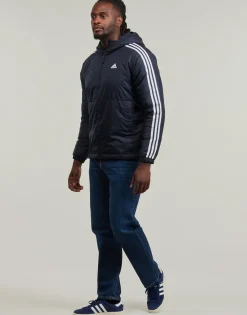 Adidas Sportswear - Essentials 3-Stripes Insulated Hooded Jacket Marine Outlet