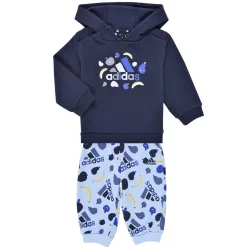 Discount Adidas Sportswear - Essentials Allover Print Jogger Set Marine