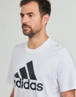 Online Adidas Sportswear - Essentials Single Jersey Big Logo T-Shirt Blanc