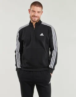 Best Adidas Sportswear - Essentials Fleece 3-Stripes 1/4-Zip Sweatshirt Noir