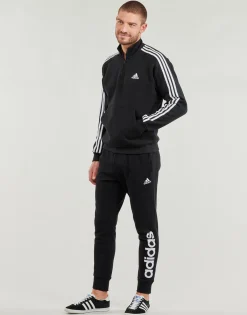 Best Adidas Sportswear - Essentials Fleece 3-Stripes 1/4-Zip Sweatshirt Noir