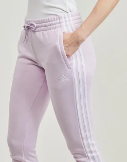 New Adidas Sportswear - Essentials 3-Stripes Fleece Joggers Violet