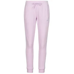 New Adidas Sportswear - Essentials 3-Stripes Fleece Joggers Violet