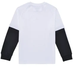 Clearance Adidas Sportswear - Street Jam 2-in-1 Long Sleeve Long-Sleeve Top Blanc