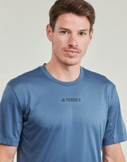 adidas TERREX - Multi T-Shirt Bleu Sale