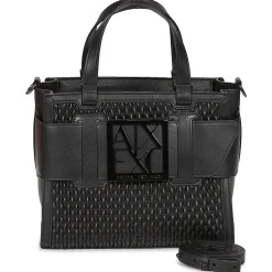 Armani Exchange - MEDIUM TOTE - WOMAN'S BIG TOTE Noir Outlet