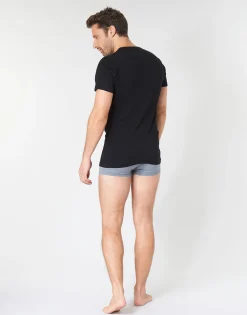 Discount Athena - T SHIRT COL V X2 Noir