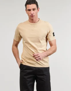 Outlet Calvin Klein Jeans - BADGE REGULAR TEE Beige