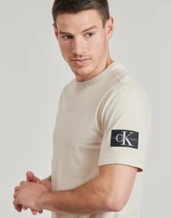 Online Calvin Klein Jeans - BADGE REGULAR TEE Gris