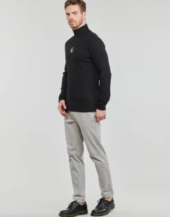 Sale Calvin Klein Jeans - FREEFIT ROLL NECK LS Noir