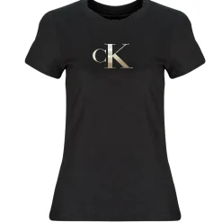 Clearance Calvin Klein Jeans - GRADIENT CK SLIM TEE Noir