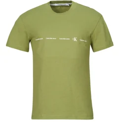 Calvin Klein Jeans - LOGO REPEAT TEE Kaki Sale