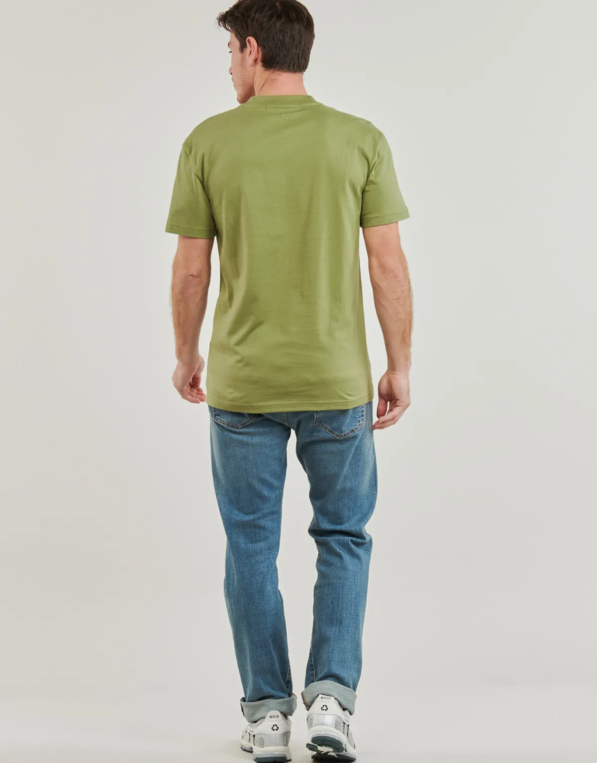 Calvin Klein Jeans - LOGO REPEAT TEE Kaki Sale