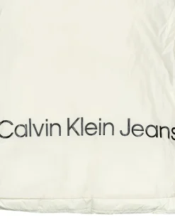 Calvin Klein Jeans - LOGO BELT WAISTED SHORT PUFFER Ecru Clearance