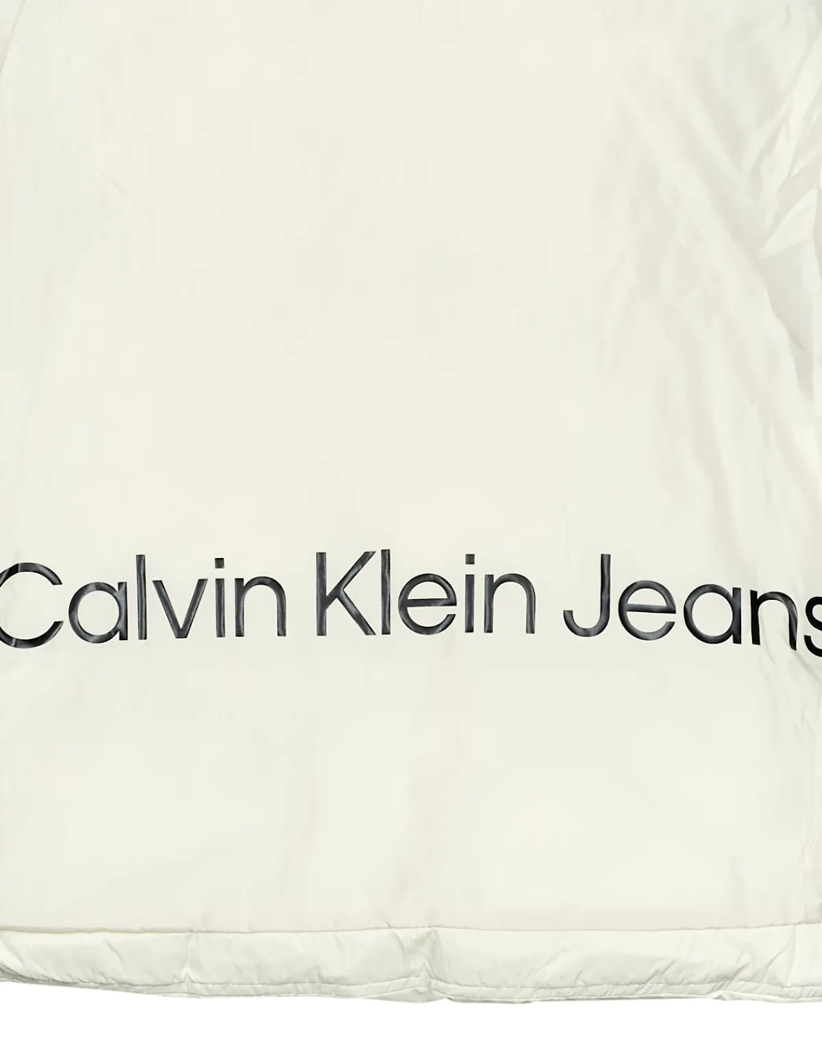 Calvin Klein Jeans - LOGO BELT WAISTED SHORT PUFFER Ecru Clearance