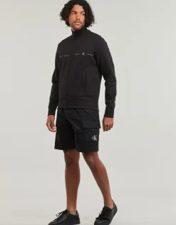 Calvin Klein Jeans - LOGO REPEAT ZIP THROUGH Noir New