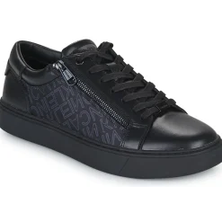 Online Calvin Klein Jeans - LOW TOP LACE UP W/ZIP MONO Noir