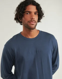 Calvin Klein Jeans - L/S SWEATSHIRT Bleu Sale
