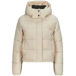 New Calvin Klein Jeans - MONOLOGO NON DOWN SHORT PUFFER Beige