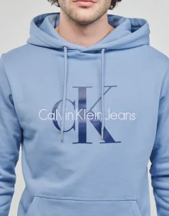 Calvin Klein Jeans - MONOLOGO REGULAR HOODIE Bleu New