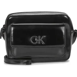 Calvin Klein Jeans - RE-LOCK CAMERA BAG_SHINY Noir Hot