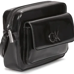 Calvin Klein Jeans - RE-LOCK CAMERA BAG_SHINY Noir Hot