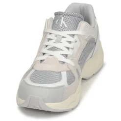 Sale Calvin Klein Jeans - RETRO TENNIS LACEUP MIX LTH Gris