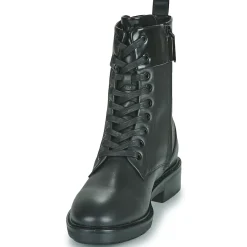 Calvin Klein Jeans - RUBBER SOLE COMBAT BOOT W/HW Noir Outlet