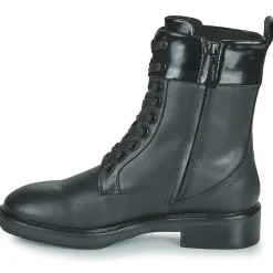 Calvin Klein Jeans - RUBBER SOLE COMBAT BOOT W/HW Noir Outlet