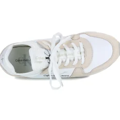 Hot Calvin Klein Jeans - RUNNER SOCK LACEUP NY-LTH W Blanc