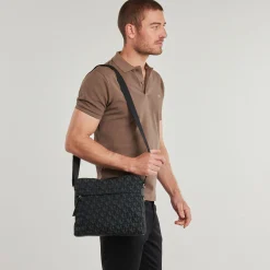 Calvin Klein Jeans - SLOUCHED MONOGRAM ZIP FLIGHT BAG Noir Outlet