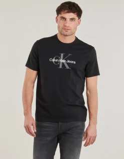 Calvin Klein Jeans - SS HERO MONOGRAM TEE30S EU OPT Noir Discount