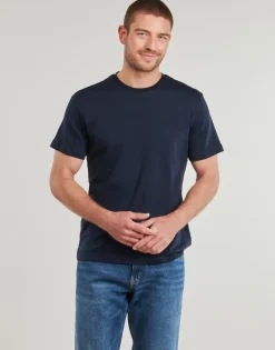 Hot Calvin Klein Jeans - SS SUPIMA CHEST EMB CREWNECK TEE Marine
