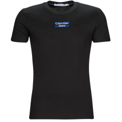 Sale Calvin Klein Jeans - TRANSPARENT STRIPE LOGO TEE Noir
