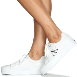 Calvin Klein Jeans - VULC FLATFORM LACEUP Blanc Online
