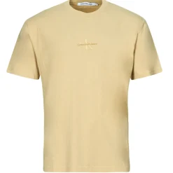 Sale Calvin Klein Jeans - WASHED MONOLOGO TEE Beige
