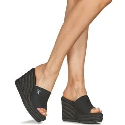 Sale Calvin Klein Jeans - WEDGE ROPE SLIDE MG Noir