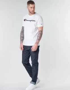 Champion - COTTON ATHLETIC JERSEY COMBED Blanc Hot