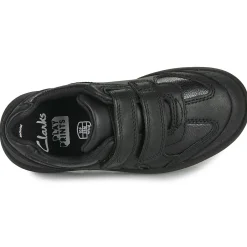 Clarks - REX STRIDE K Noir Discount