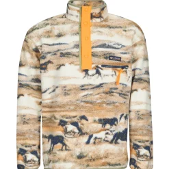 Columbia - HELVETIA II PRINTED HALF SNAP FLEECE Beige New