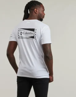Sale Columbia - North Cascades Short Sleeve Tee Blanc