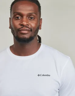 Sale Columbia - North Cascades Short Sleeve Tee Blanc