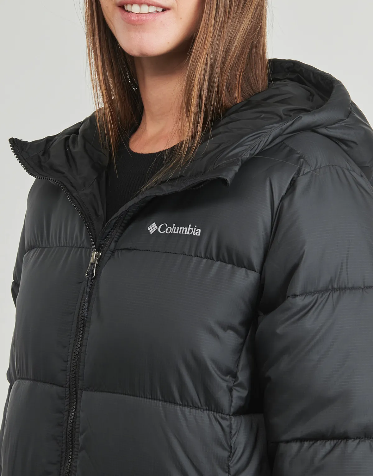 Columbia - Puffect II Long Jacket Noir Outlet