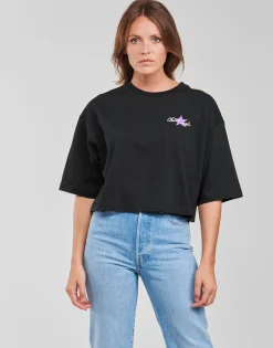 Converse - CHUCK INSPIRED HYBRID FLOWER OVERSIZED CROPPED TEE Noir